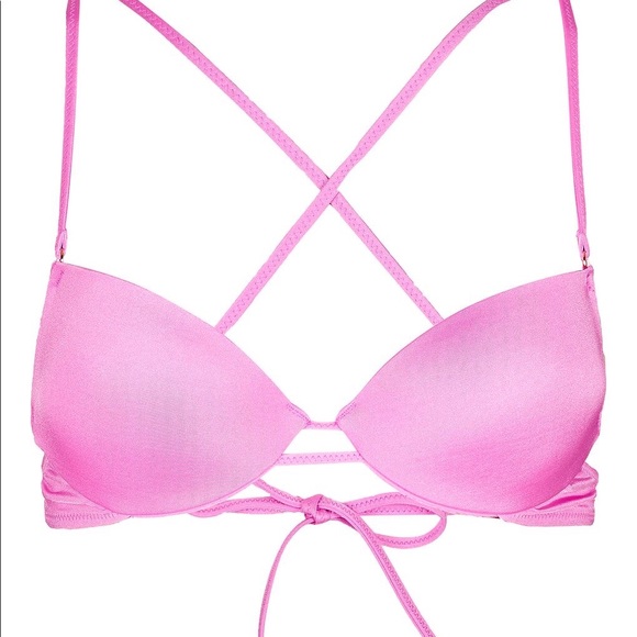 Topshop Slinky Ring Plunge Bikini Top (NWT) - Picture 3 of 6